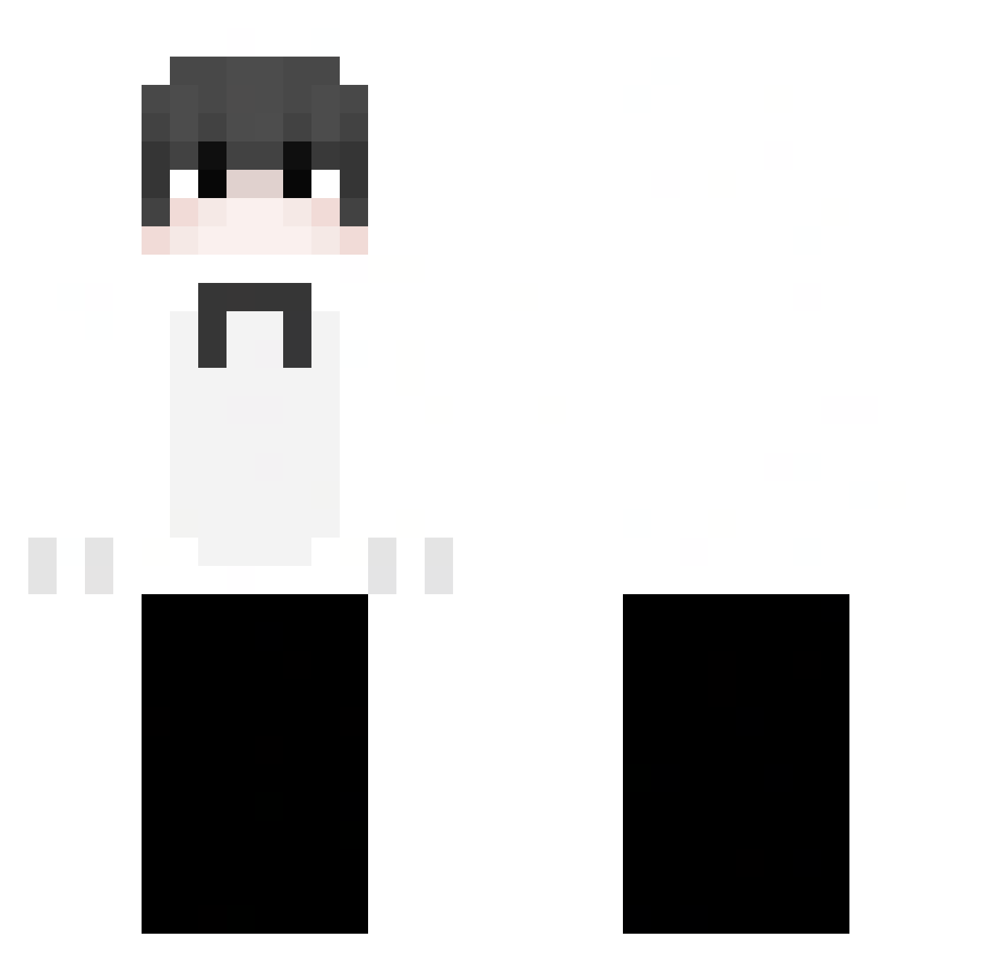 vashywah Minecraft skin, front and back view