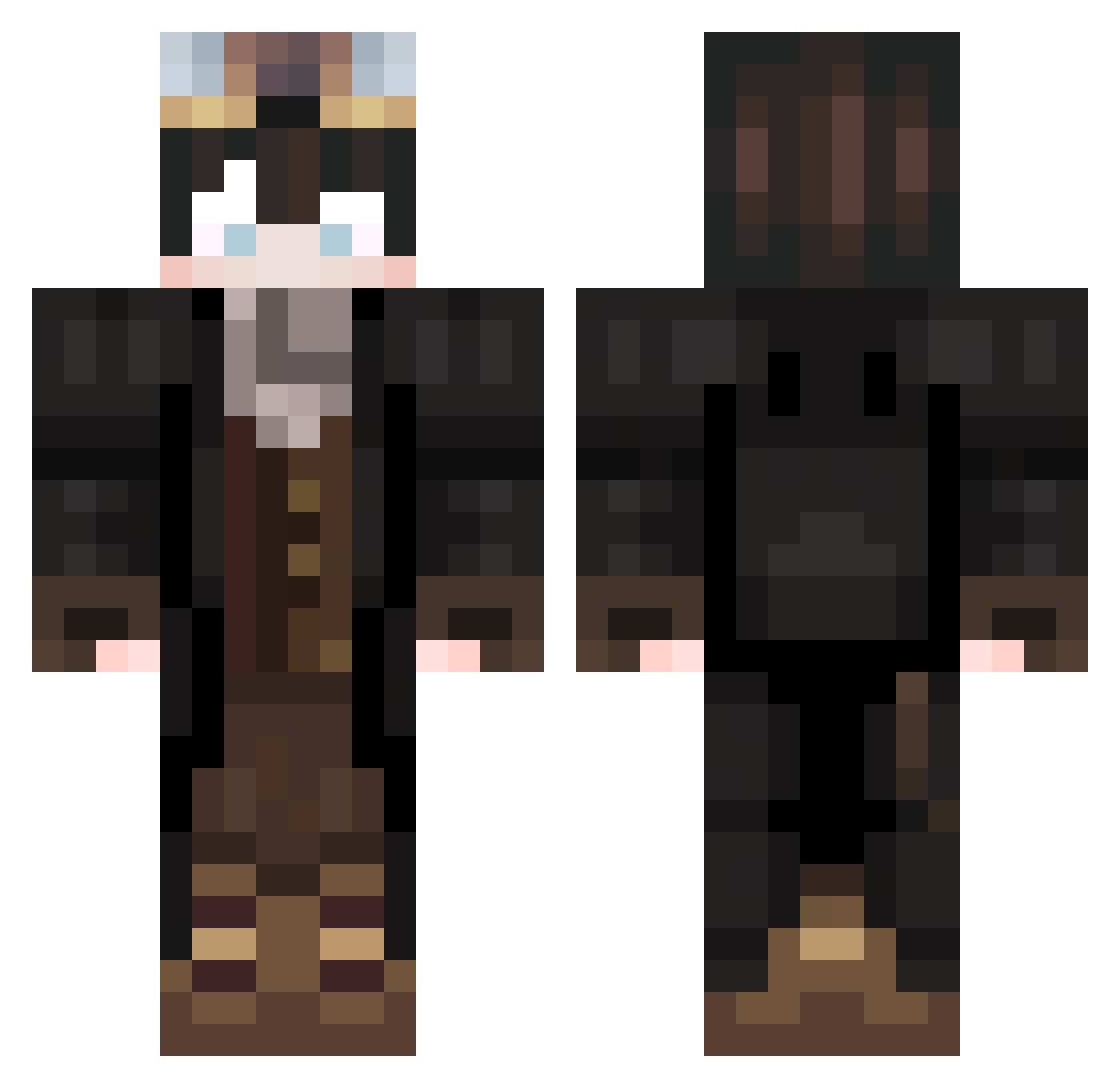 squidiify Minecraft skin, front and back view
