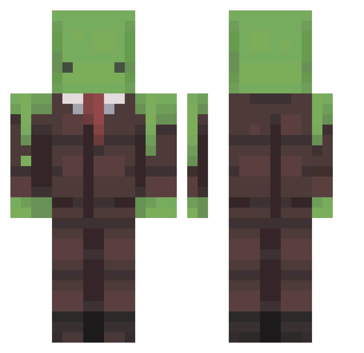 That_One_Scrub Minecraft skin, front and back view