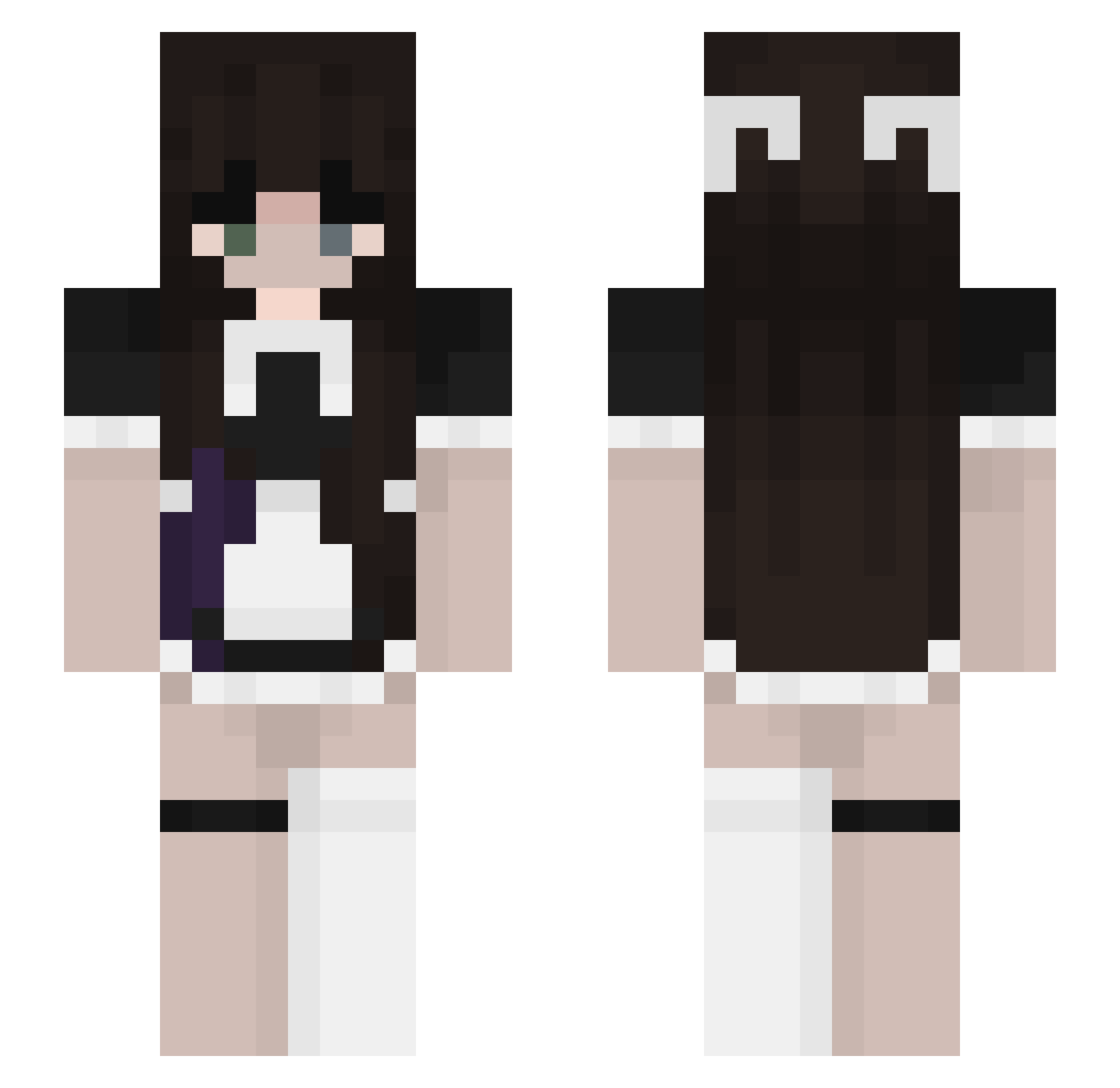 Multipliedby4 Minecraft skin, front and back view