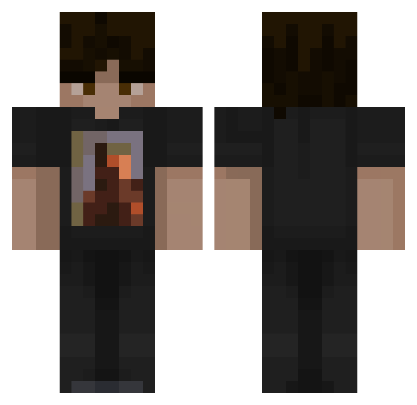 AvagBros1809 Minecraft skin, front and back view