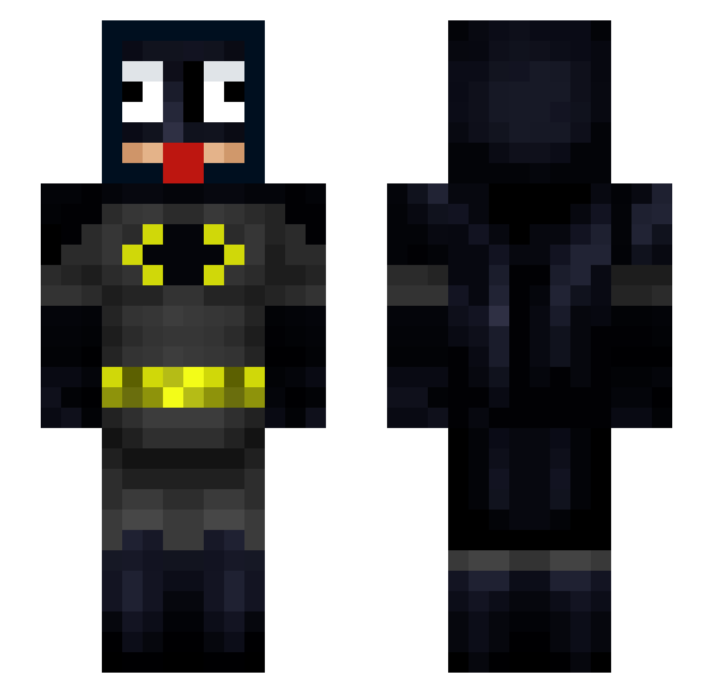 Thorns211 Minecraft skin, front and back view