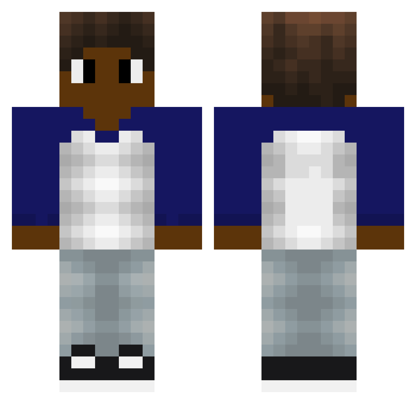 Tectriz Minecraft skin, front and back view