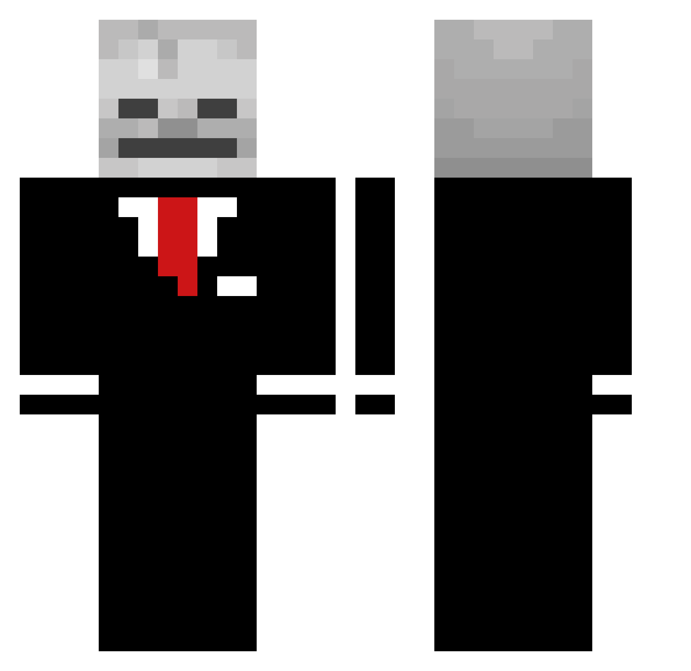 Prox_0042 Minecraft skin, front and back view