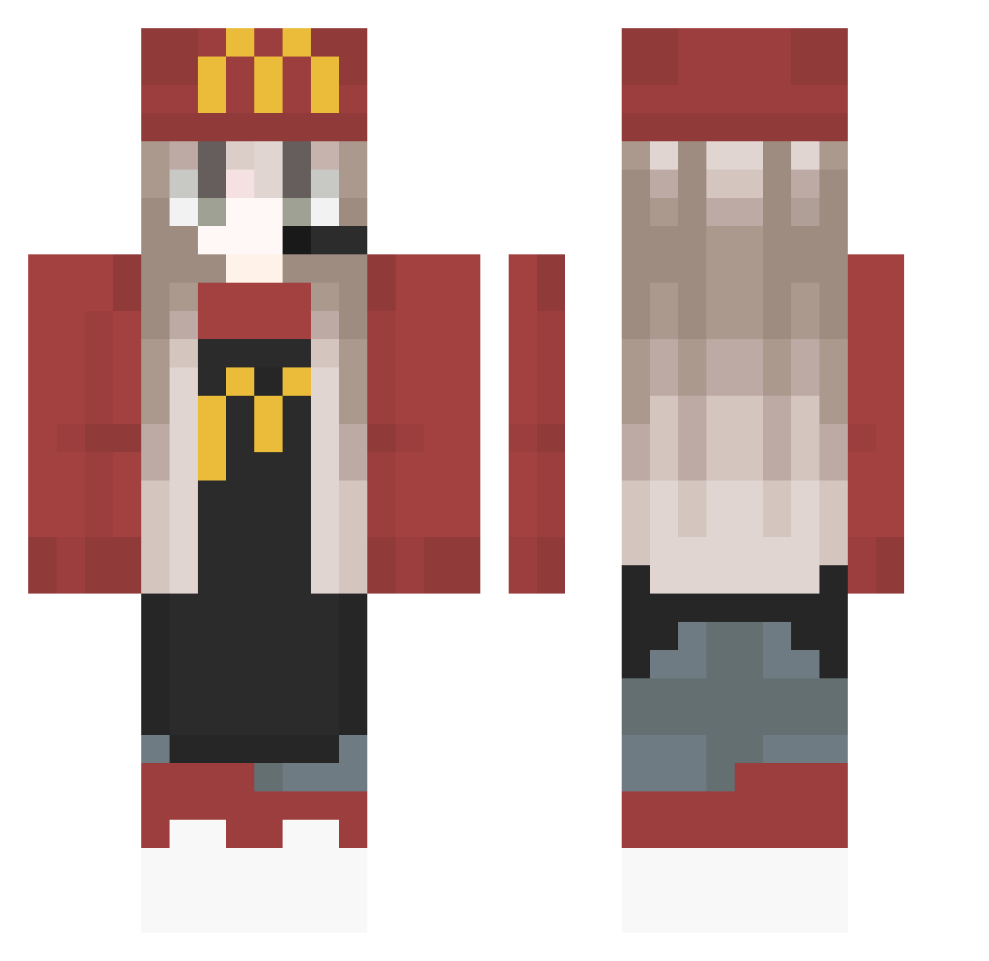 criiss05 Minecraft skin, front and back view