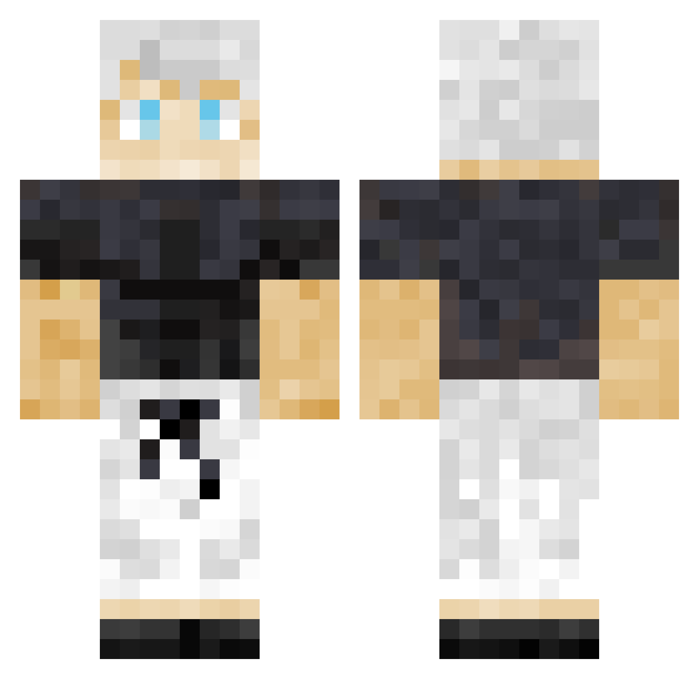 Feuerspieler2009 Minecraft skin, front and back view