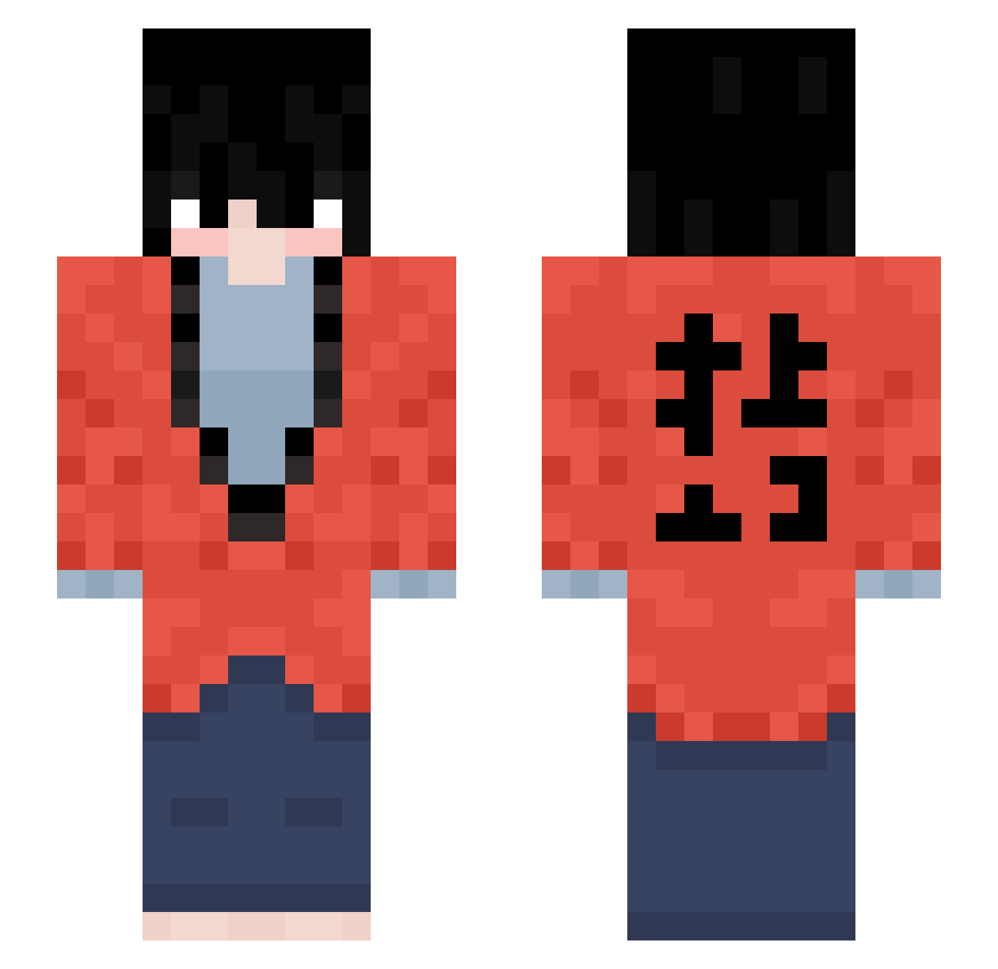 SKAIL_MC Minecraft skin, front and back view