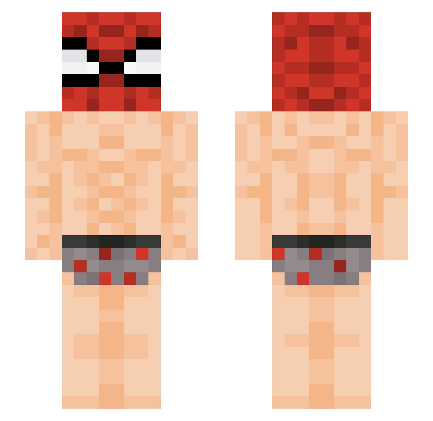 insertmax34 Minecraft skin, front and back view