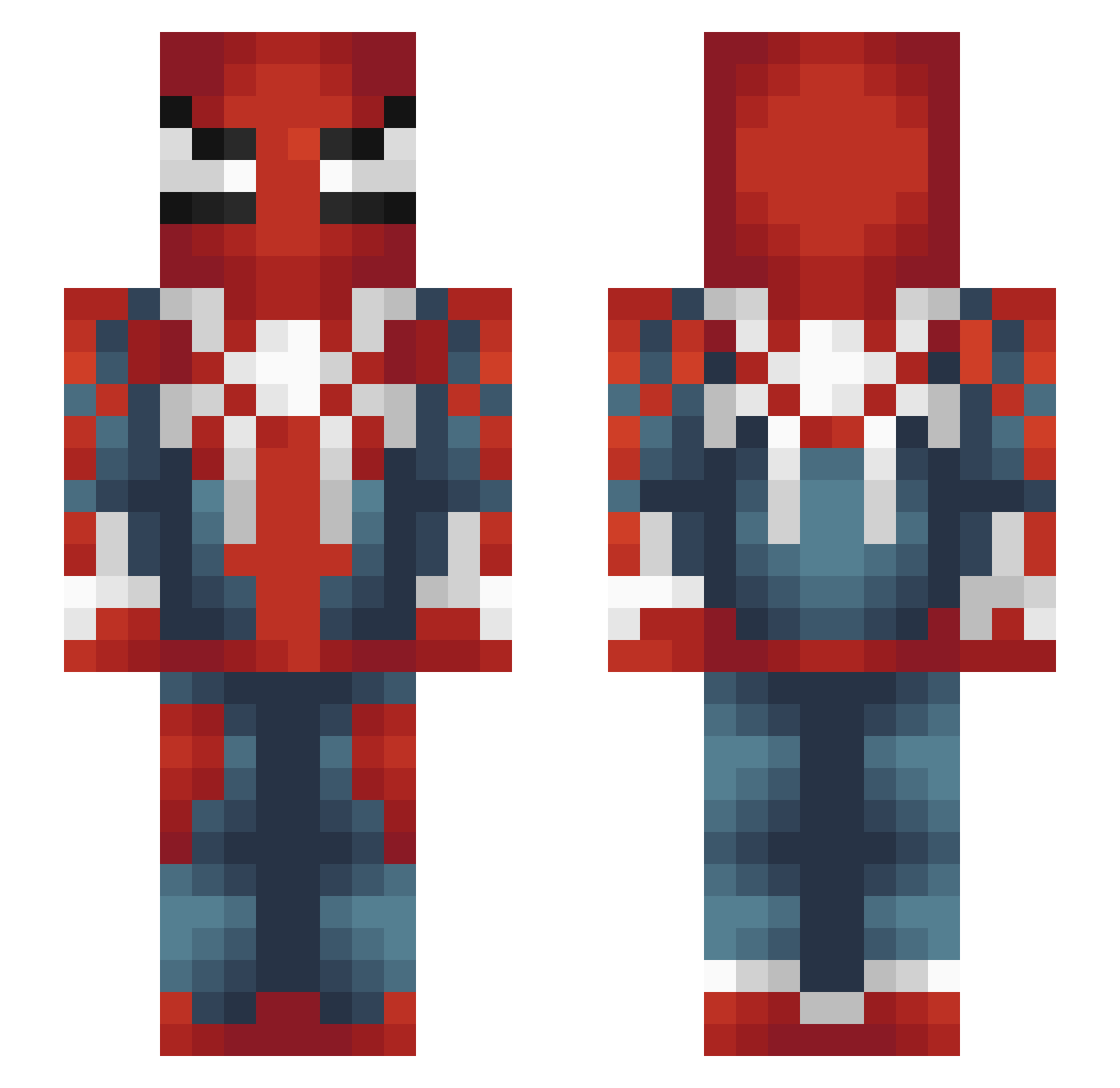 Altar_Lefty8626 Minecraft skin, front and back view