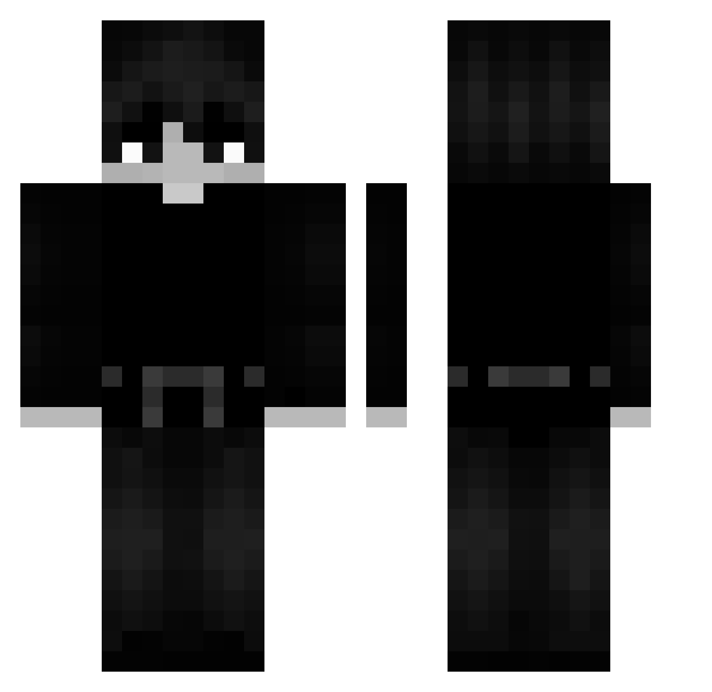 WachirawitP Minecraft skin, front and back view