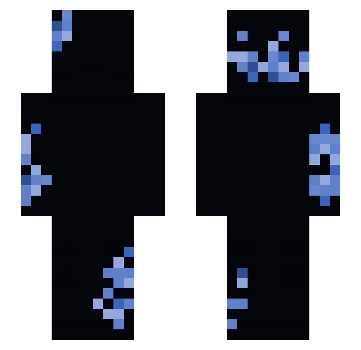 Fallen_Mask101 Minecraft skin, front and back view
