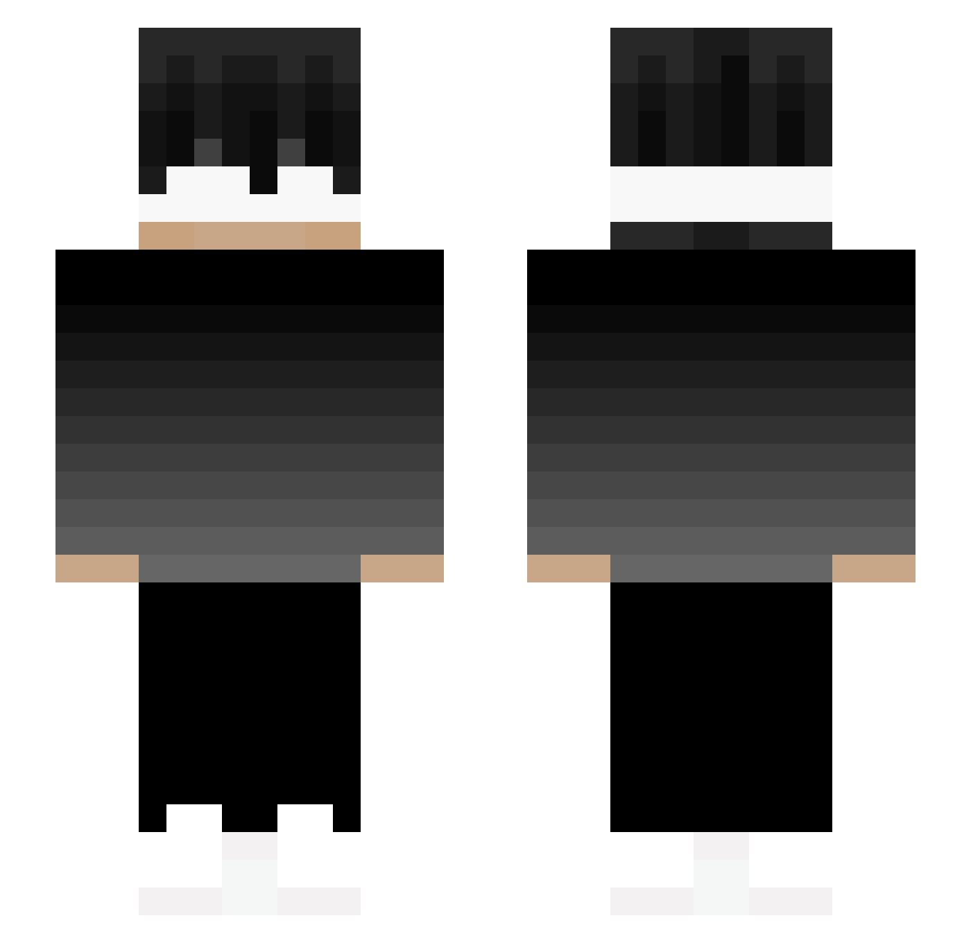 Tavares2010 Minecraft skin, front and back view