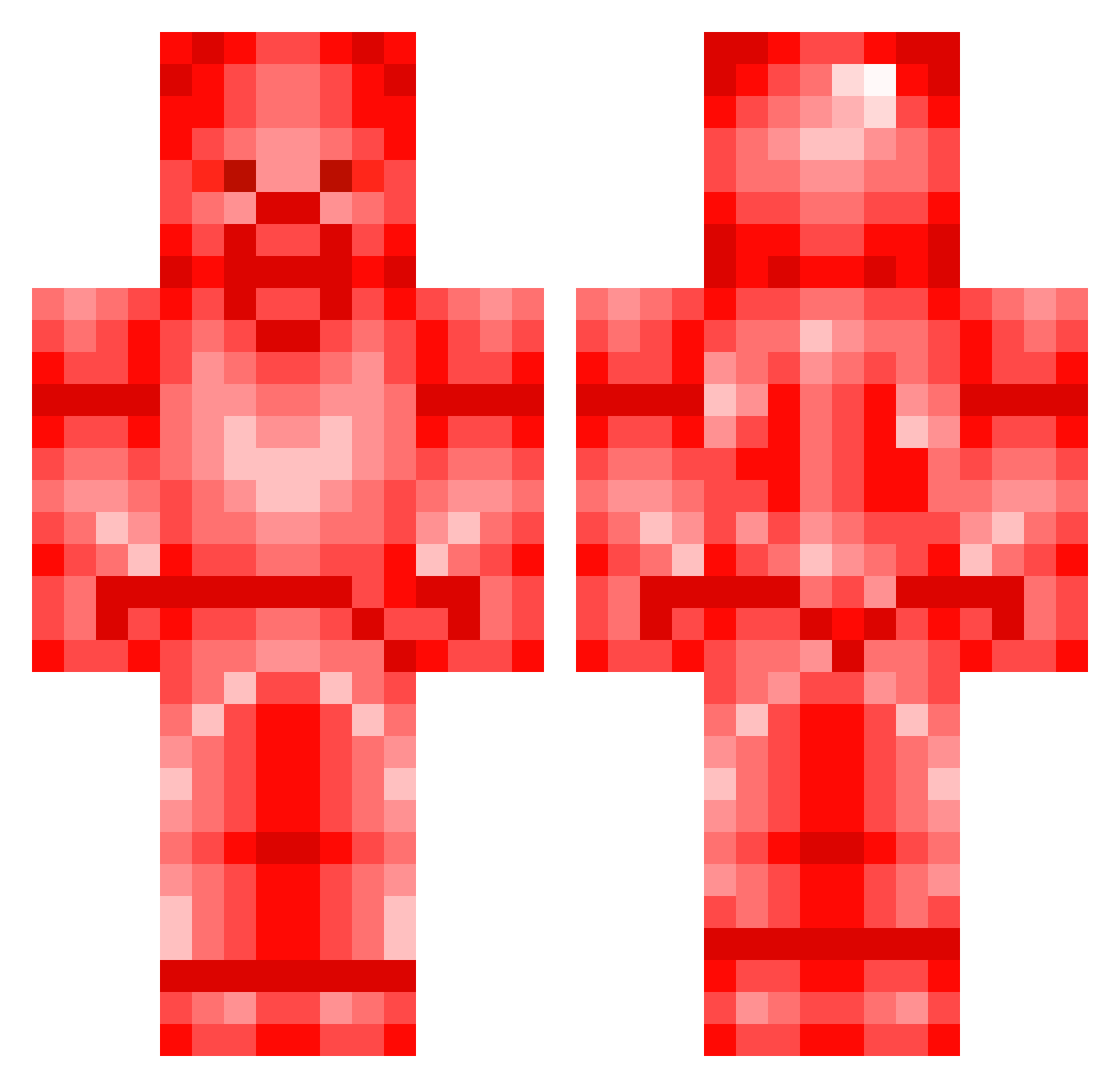 Super_Lemmy Minecraft skin, front and back view