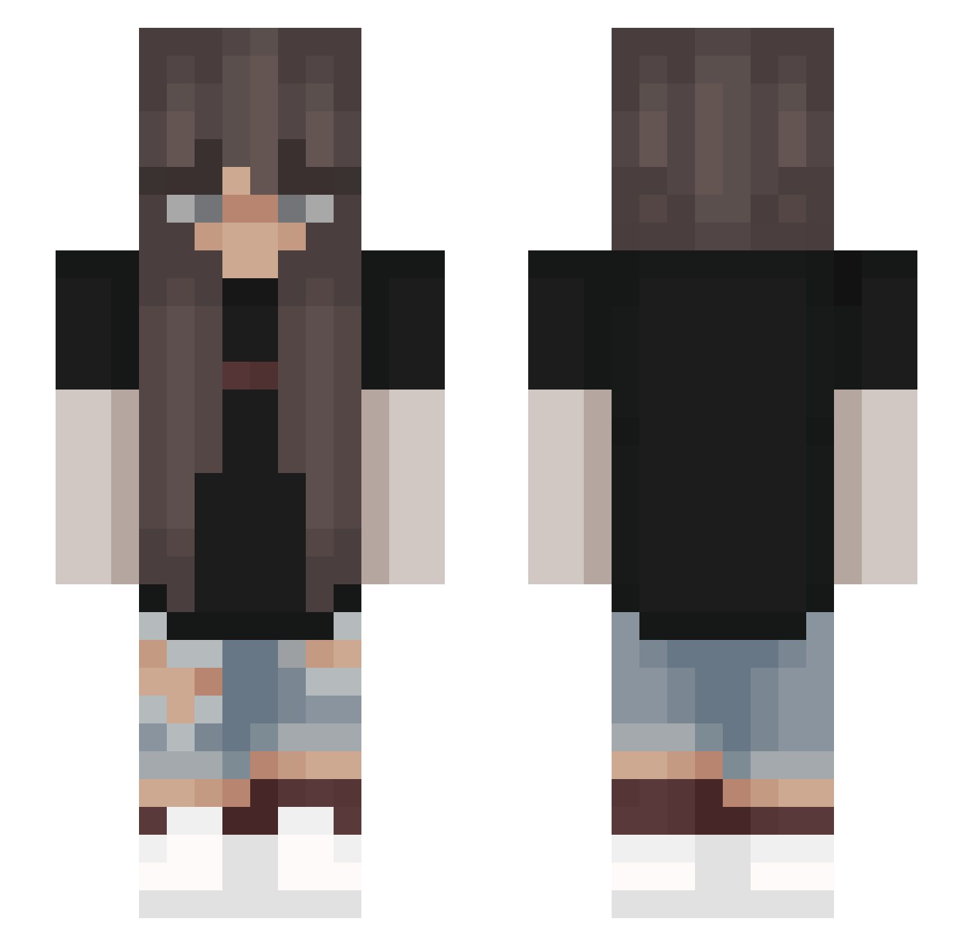 haloleo Minecraft skin, front and back view
