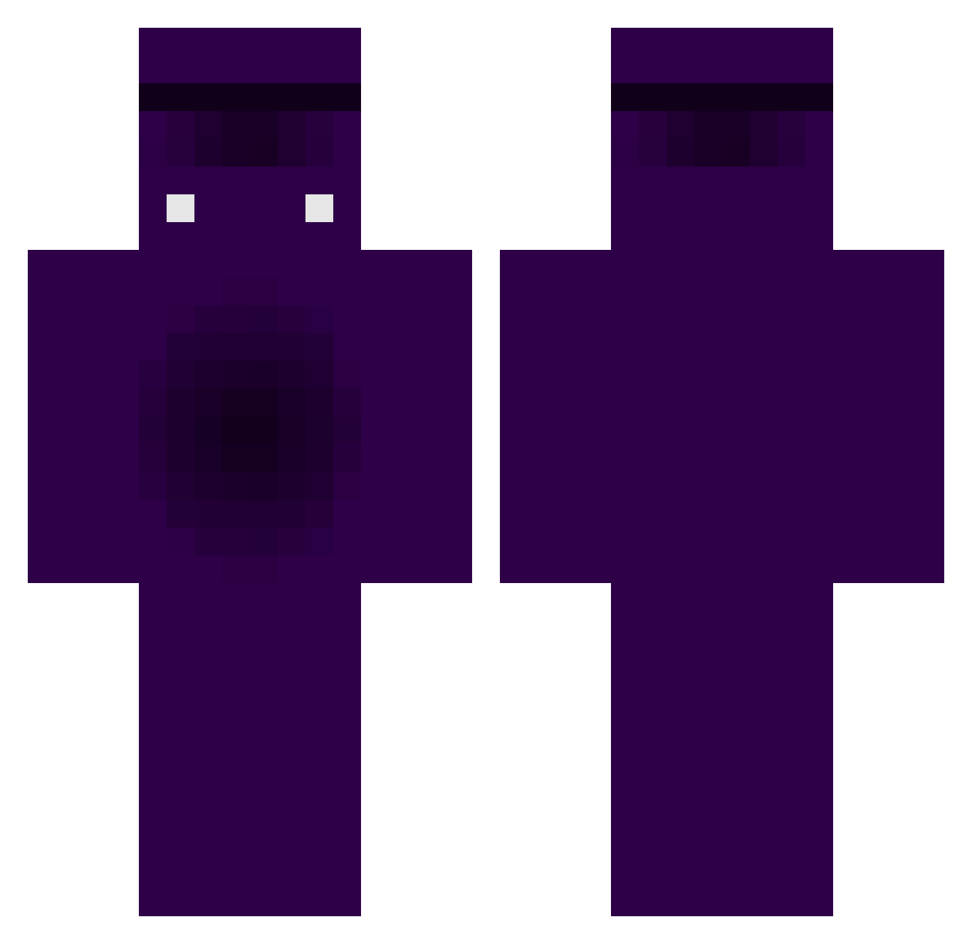 TarKy Minecraft skin, front and back view
