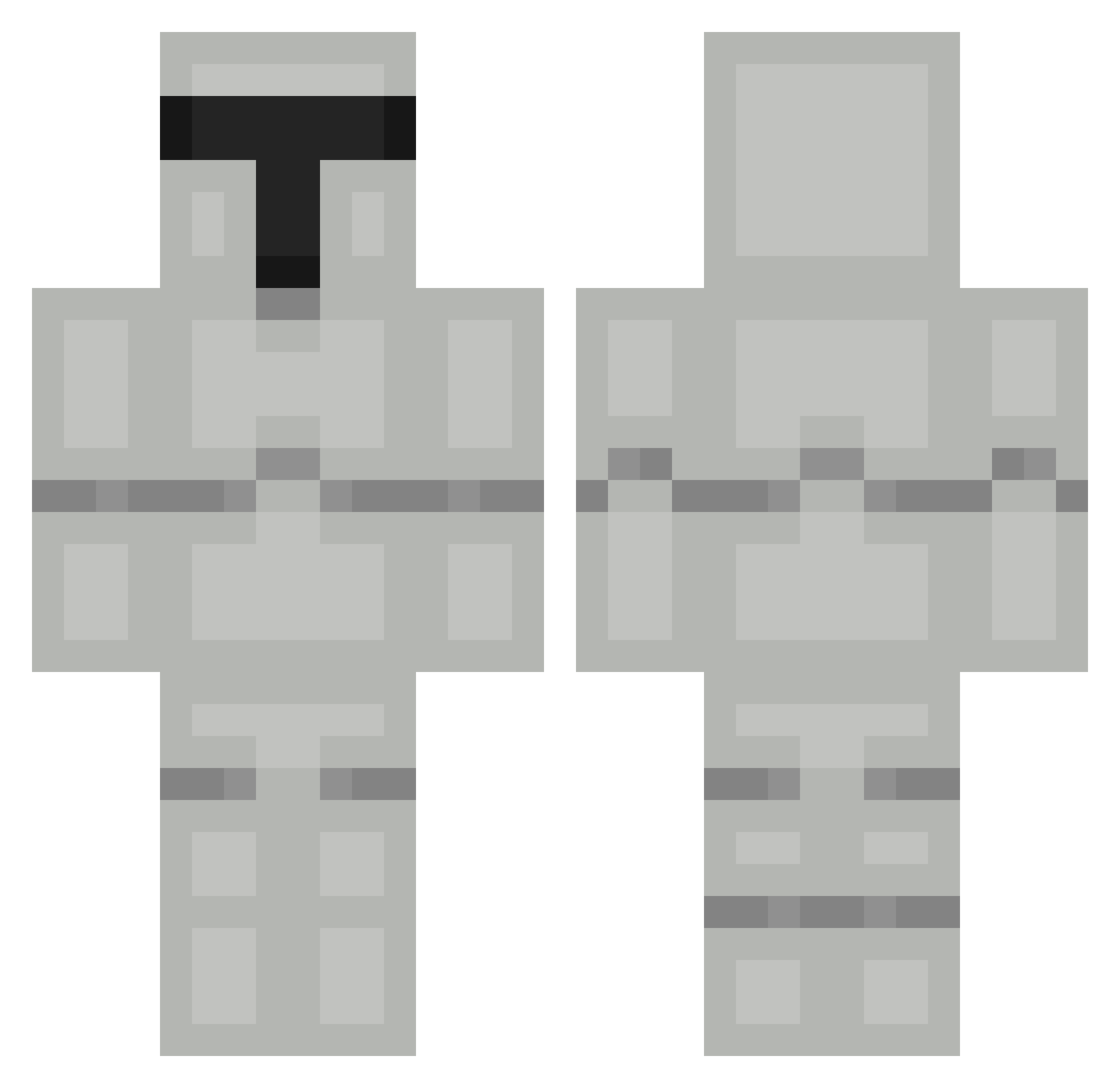 AshJuicY Minecraft skin, front and back view