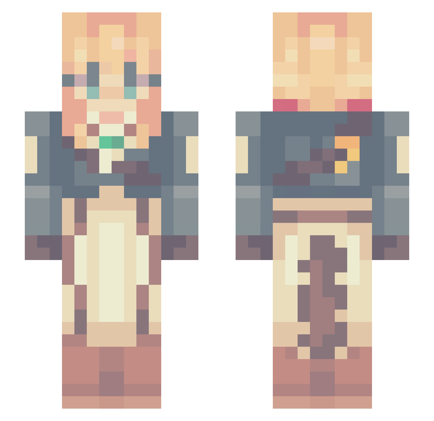 sgosp10 Minecraft skin, front and back view