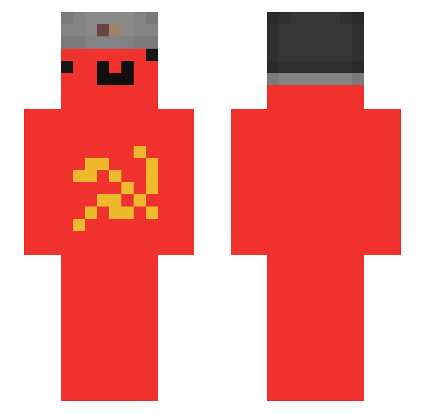 xXBabaikaXx Minecraft skin, front and back view