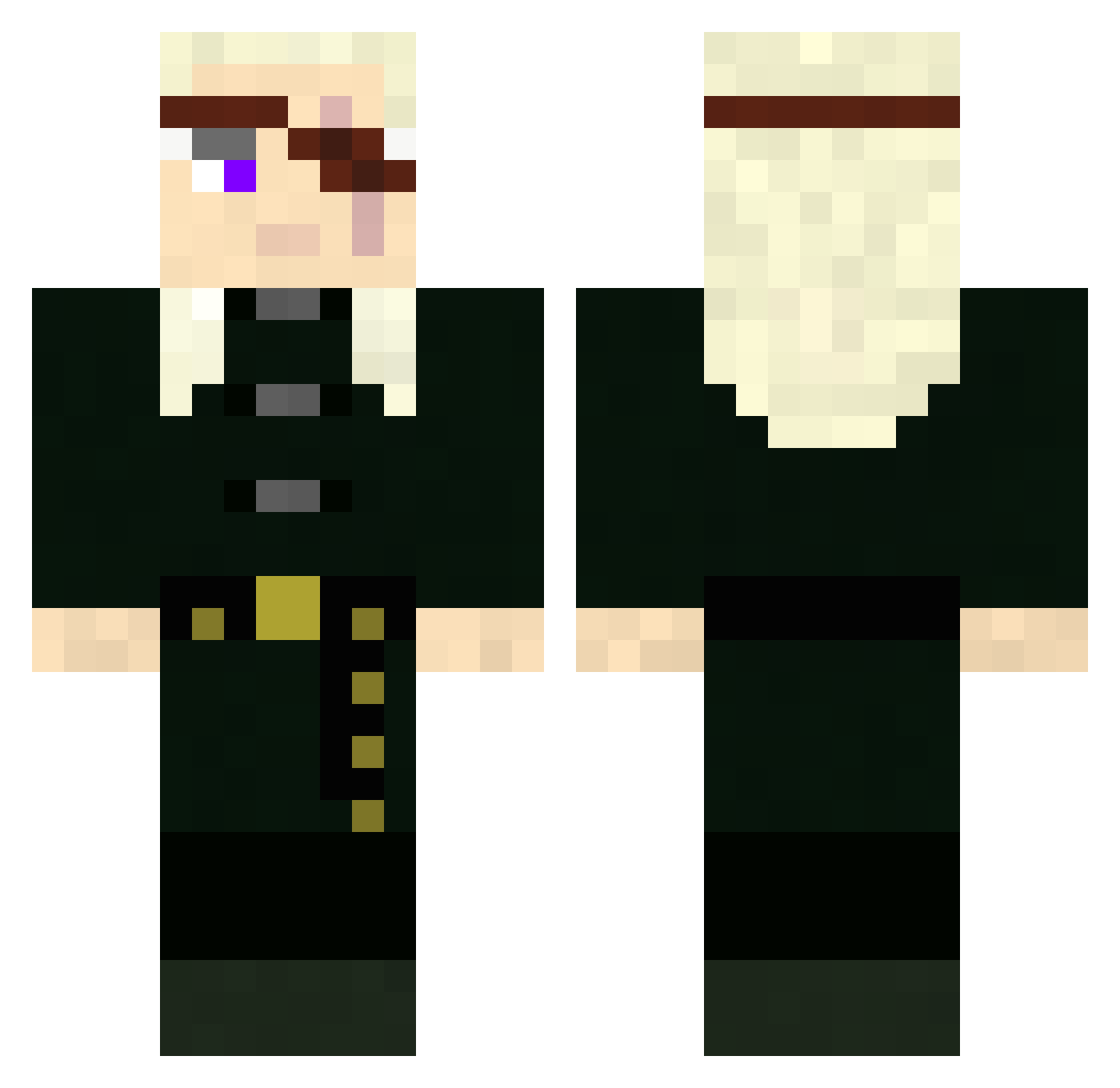 Revan55_55 Minecraft skin, front and back view