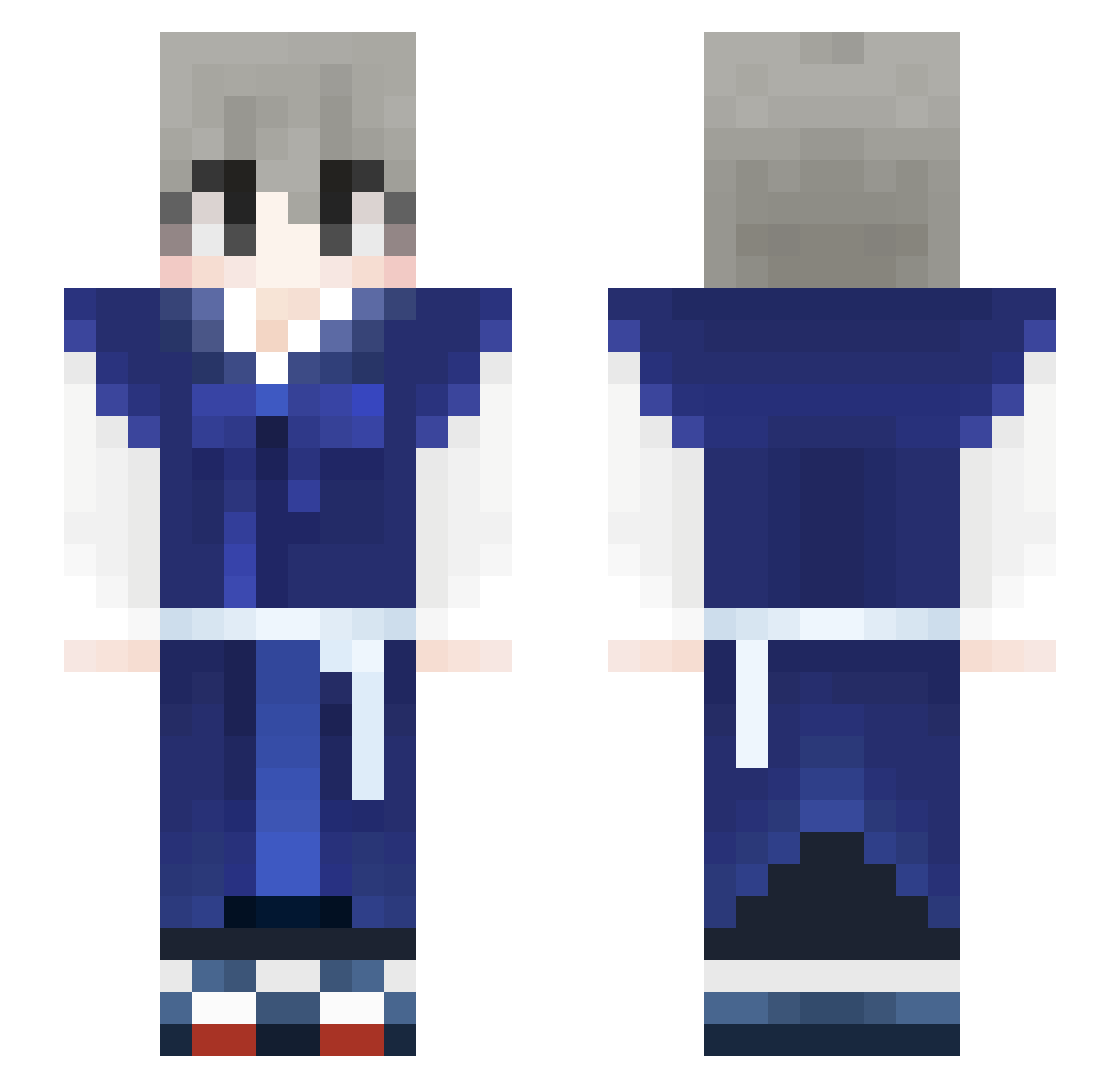 hae_jeok Minecraft skin, front and back view
