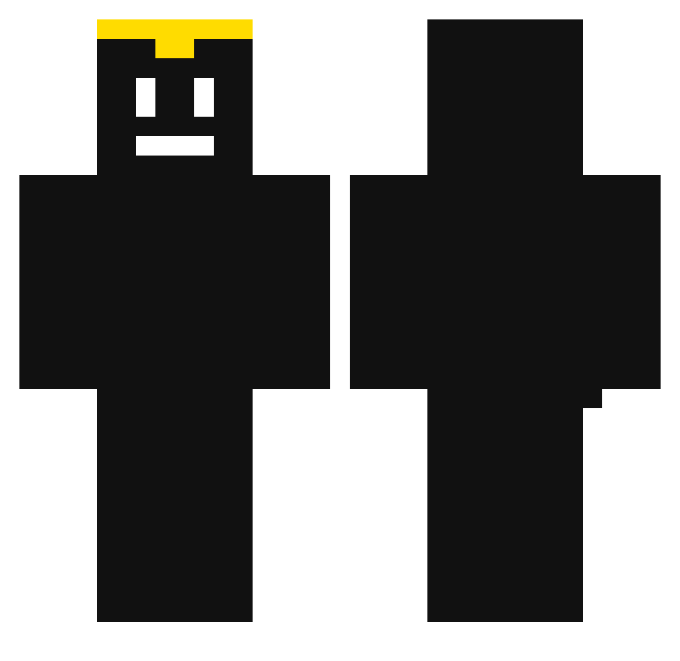 TychoRoyG Minecraft skin, front and back view