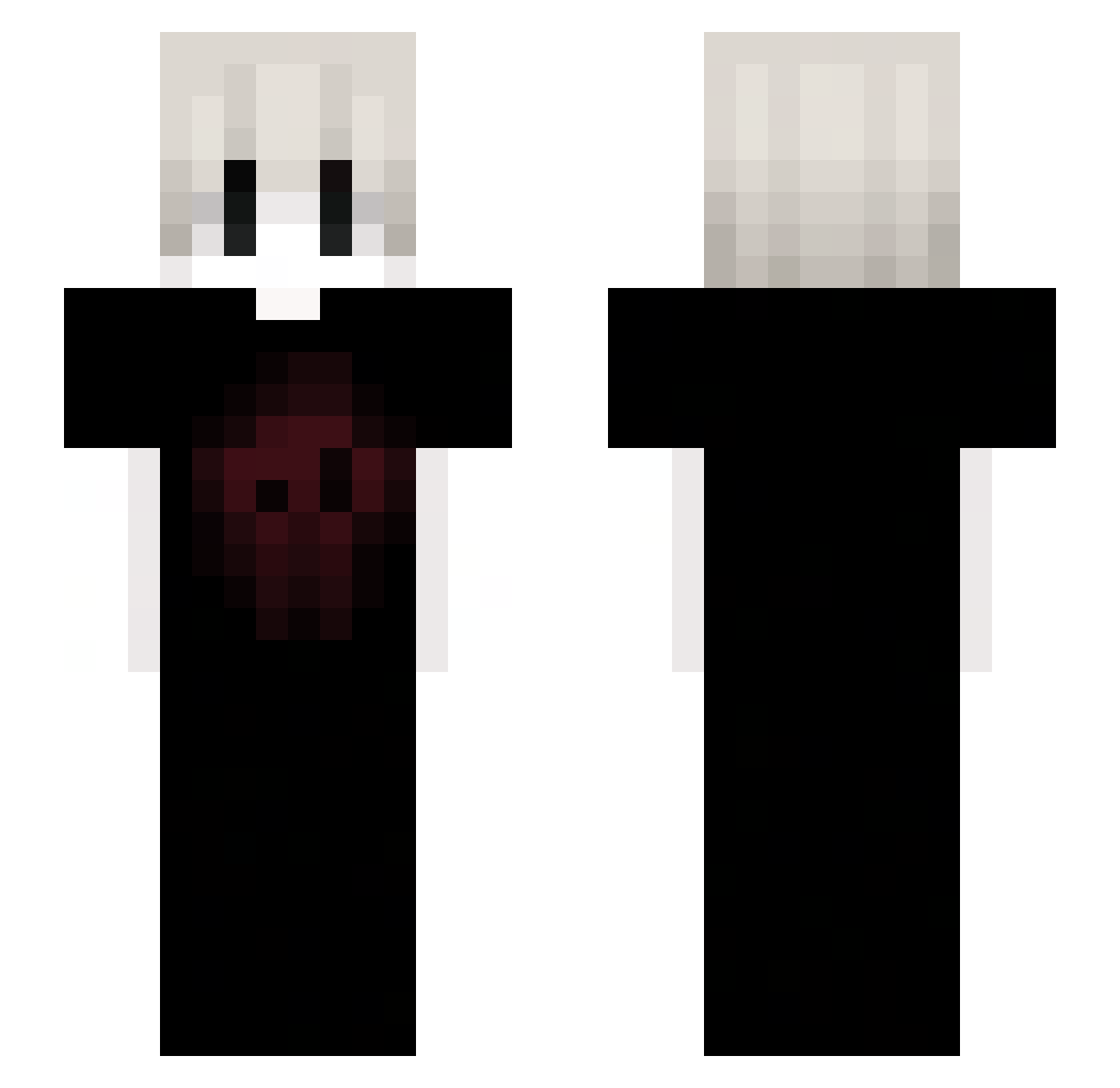towerings Minecraft skin, front and back view