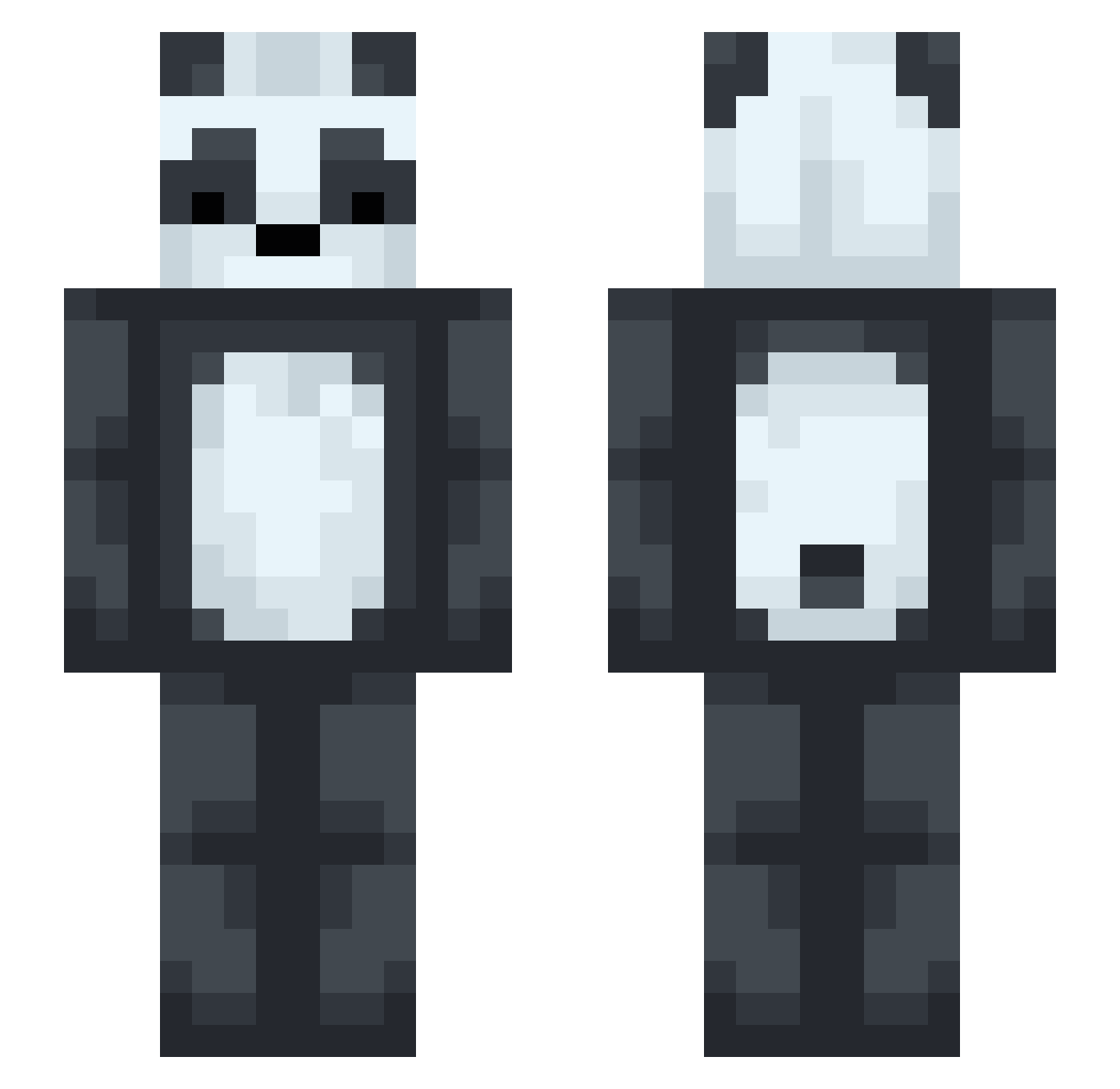 itzzKar0l1na Minecraft skin, front and back view