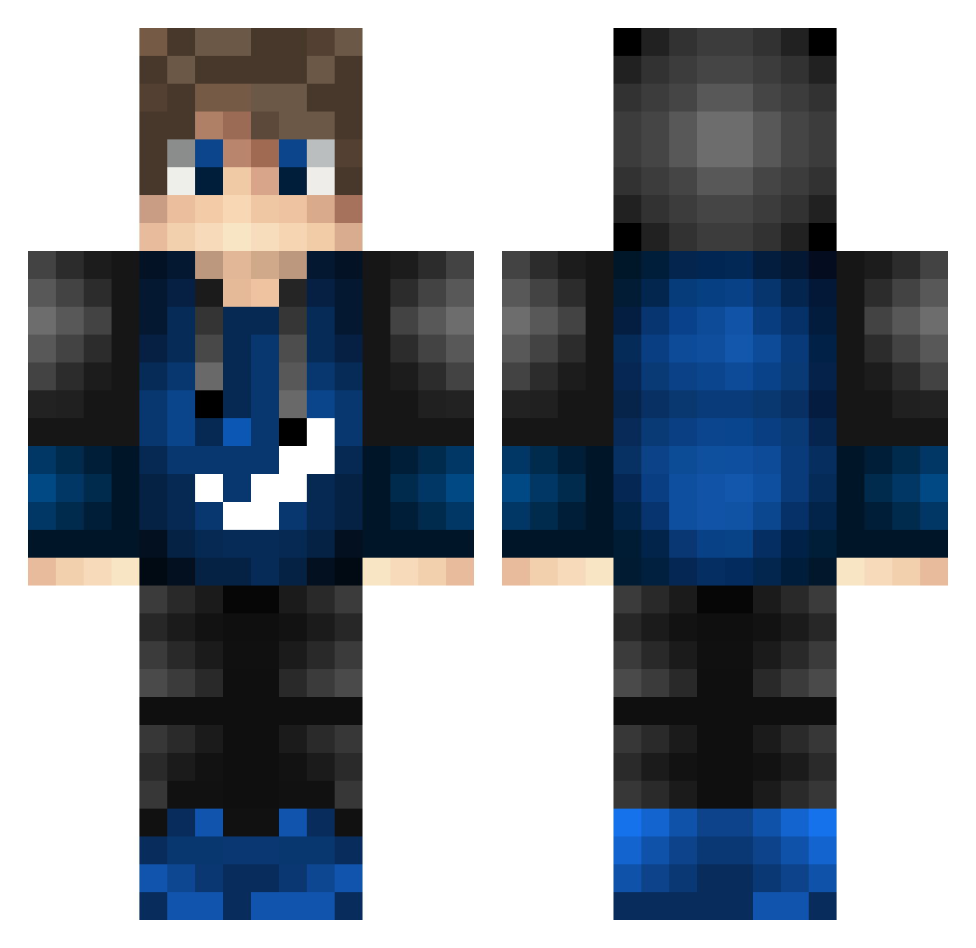 oli2409 Minecraft skin, front and back view