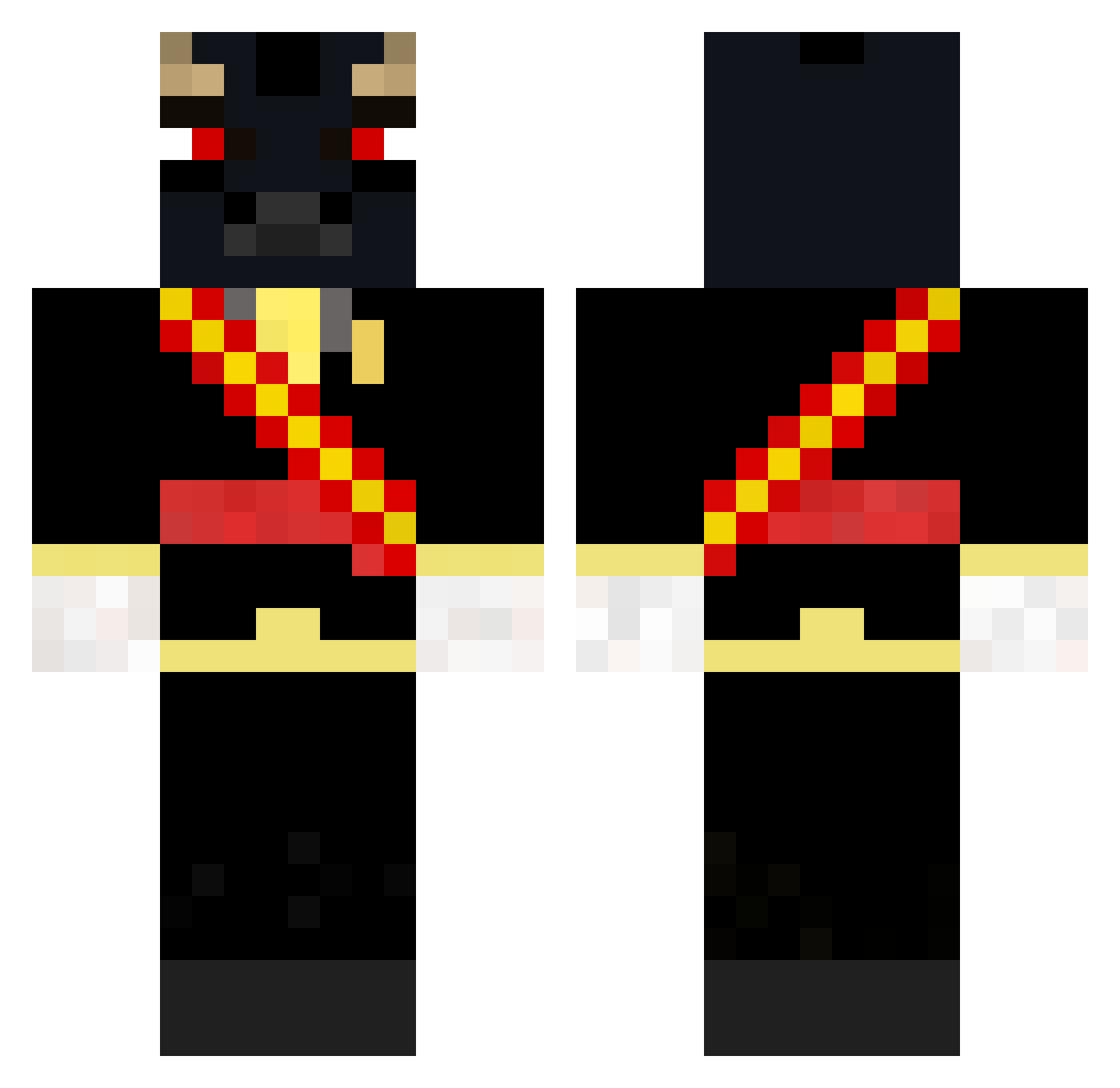CrisCros04 Minecraft skin, front and back view
