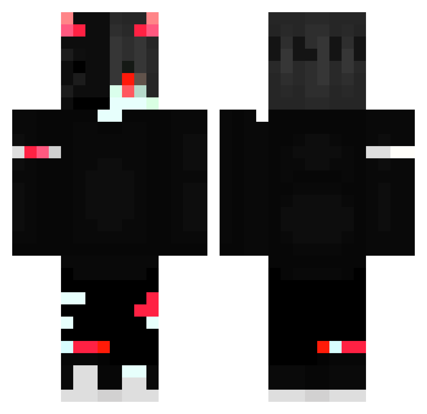 Gerventino Minecraft skin, front and back view