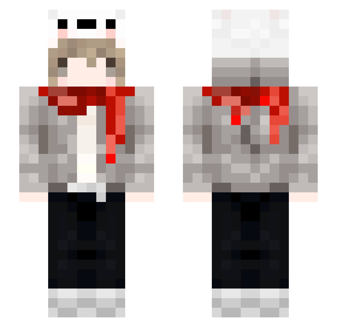 soldiekiller Minecraft skin, front and back view