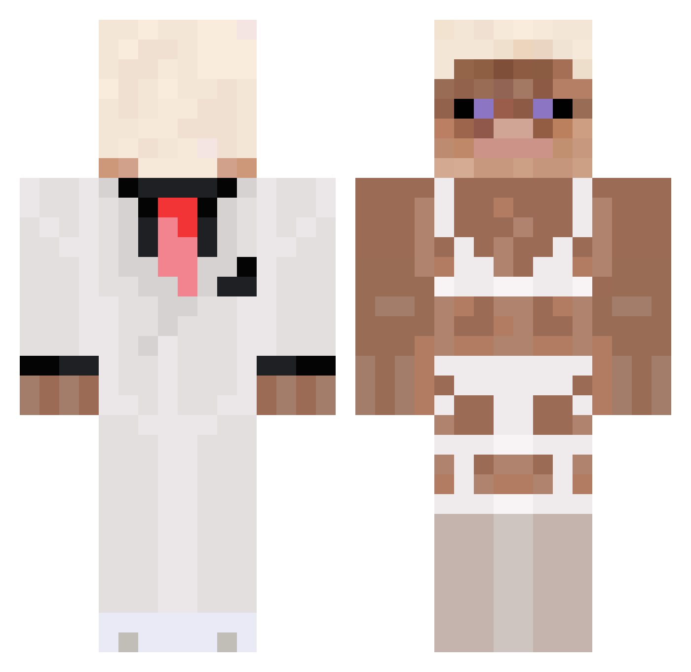 Fekip_XD Minecraft skin, front and back view