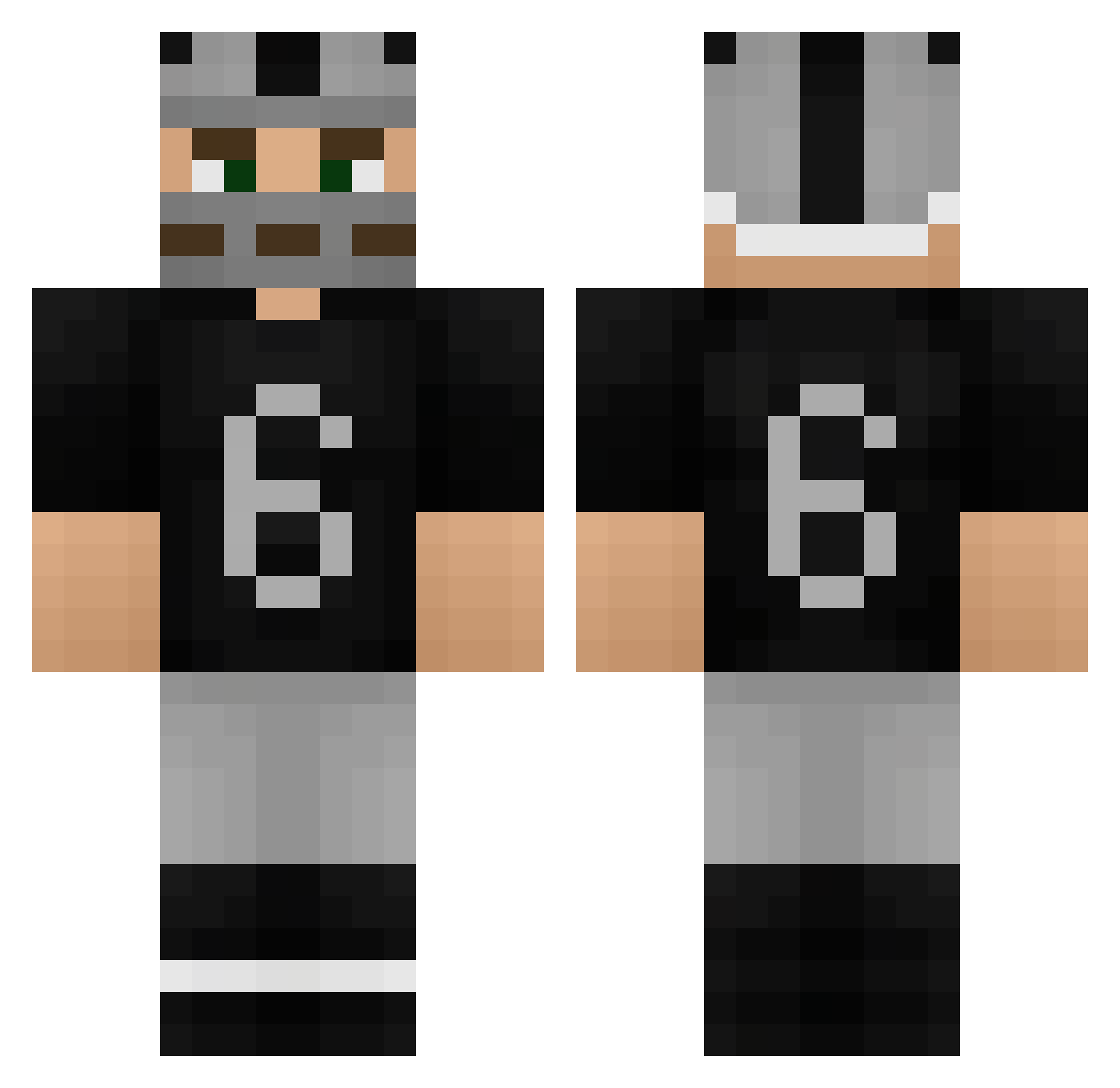 adeox_ Minecraft skin, front and back view
