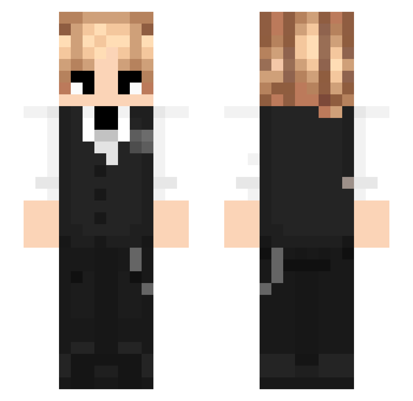 quartzyyyyy Minecraft skin, front and back view