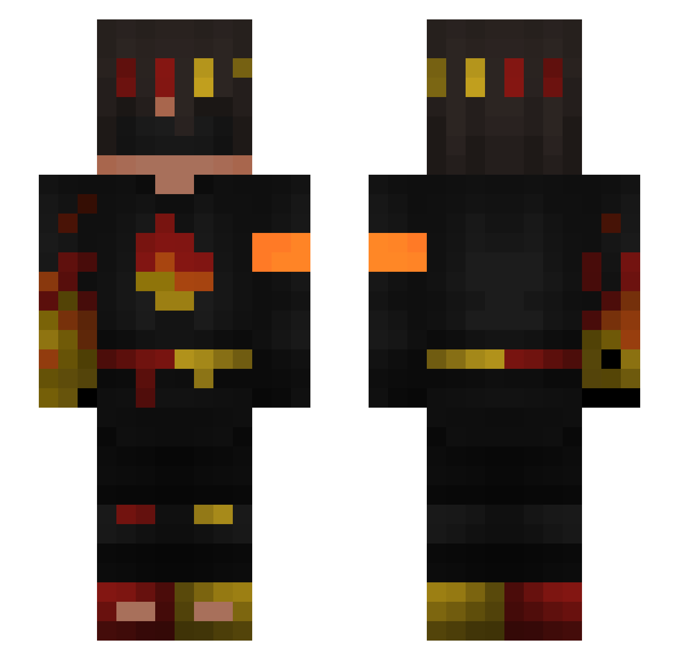 Minecraft84266 Minecraft skin, front and back view