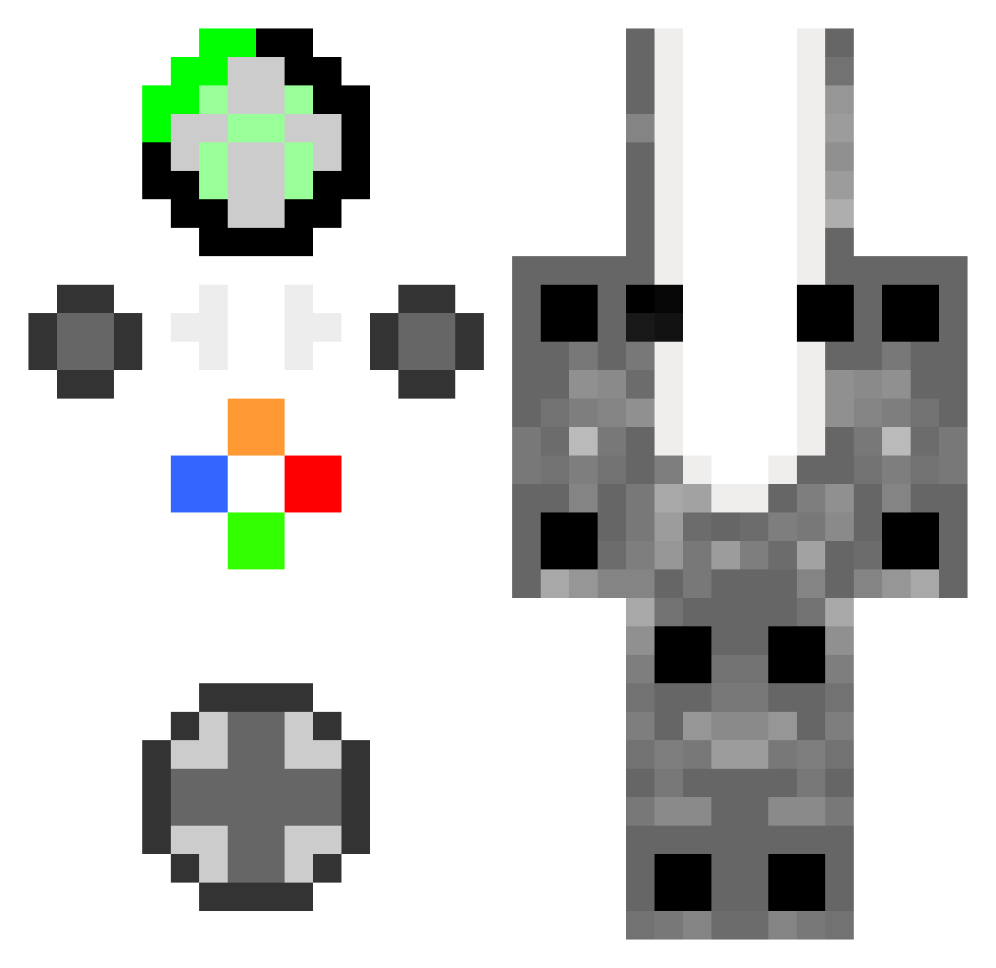 9h0_msmc_fpz Minecraft skin, front and back view