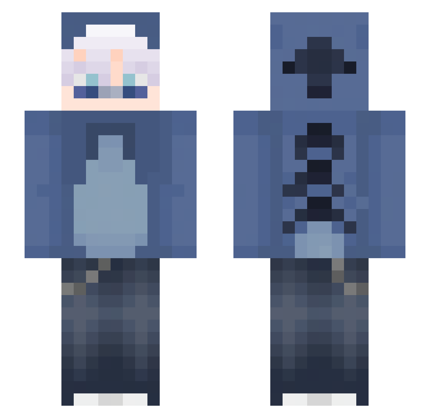 Swight Minecraft skin, front and back view