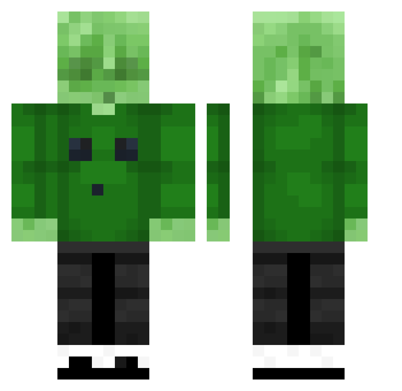 SameXx13 Minecraft skin, front and back view