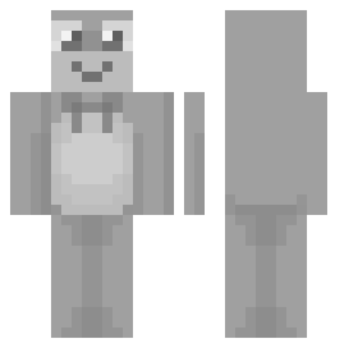 zobaczymy Minecraft skin, front and back view