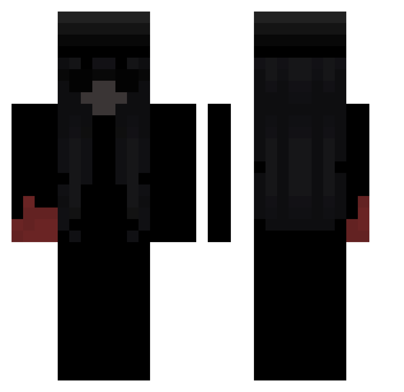 Eryszek Minecraft skin, front and back view