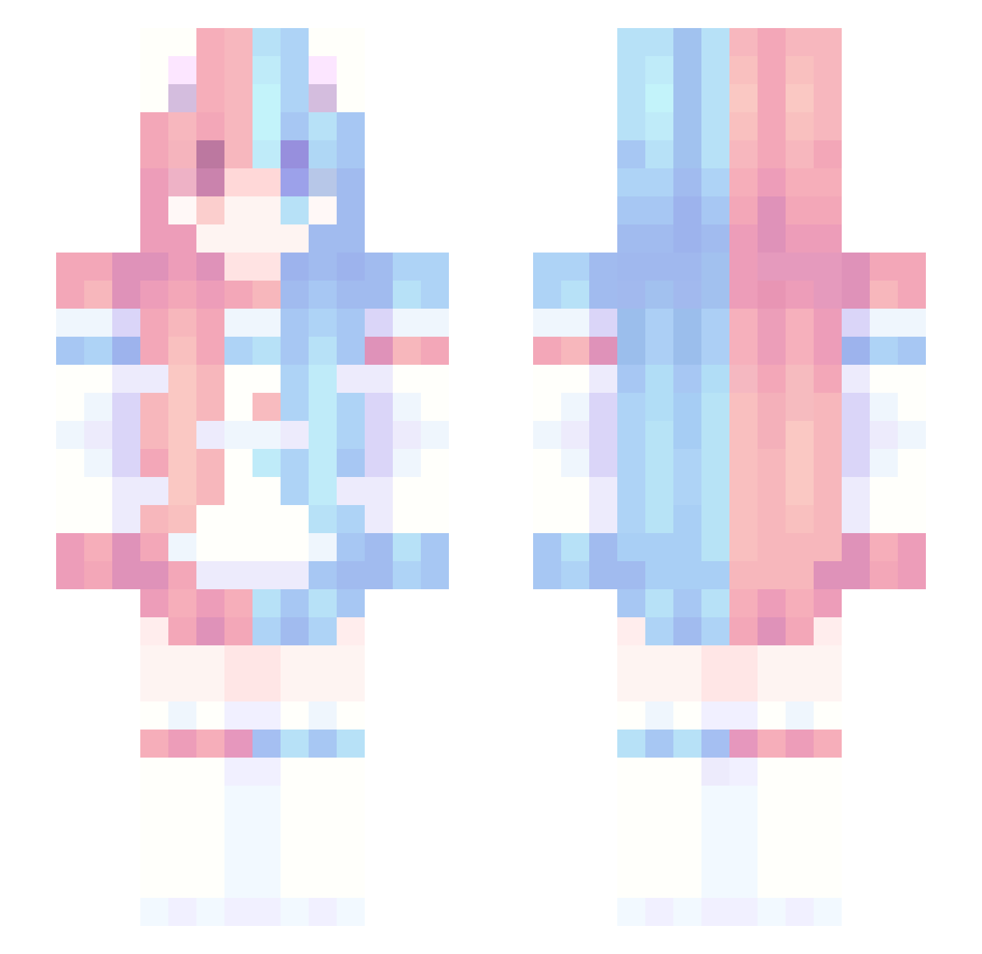 THTMshawn Minecraft skin, front and back view