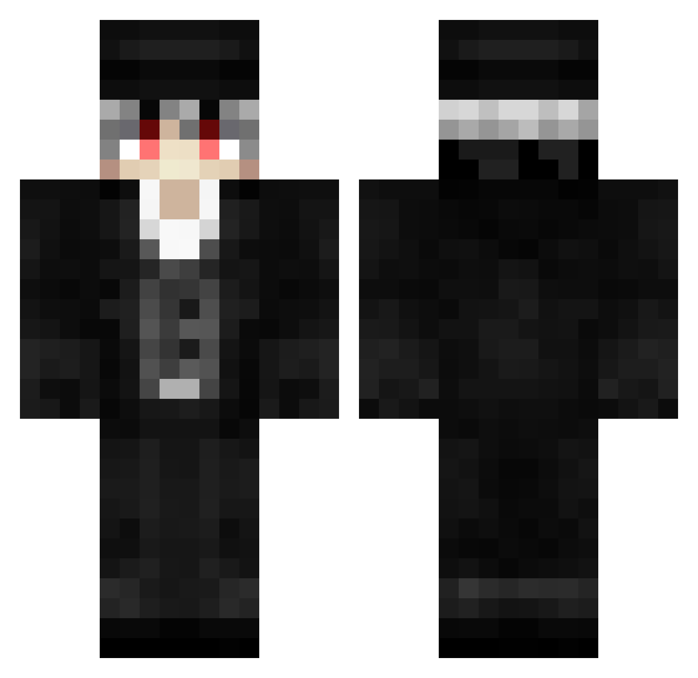 Re1nZ_ Minecraft skin, front and back view