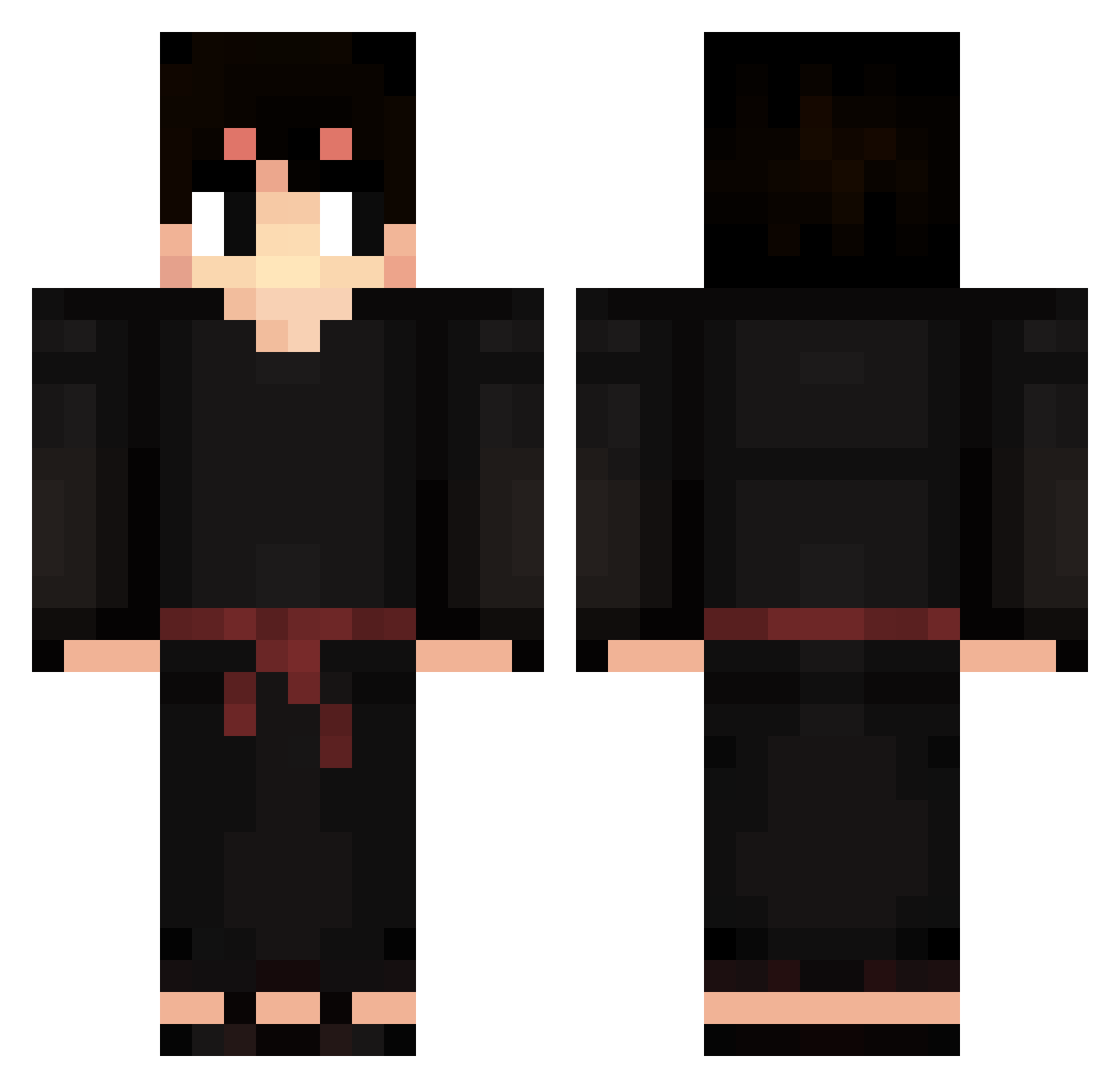 dejojoks Minecraft skin, front and back view