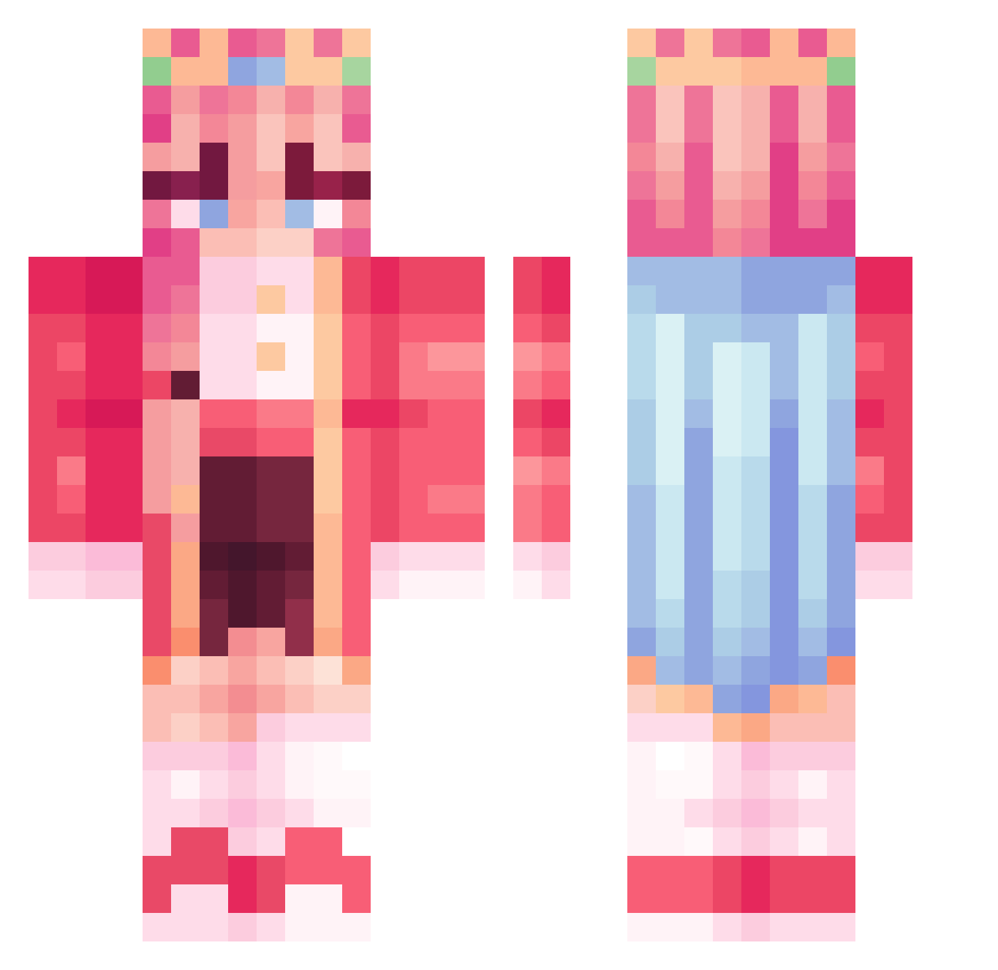 ReaverBlade0 Minecraft skin, front and back view