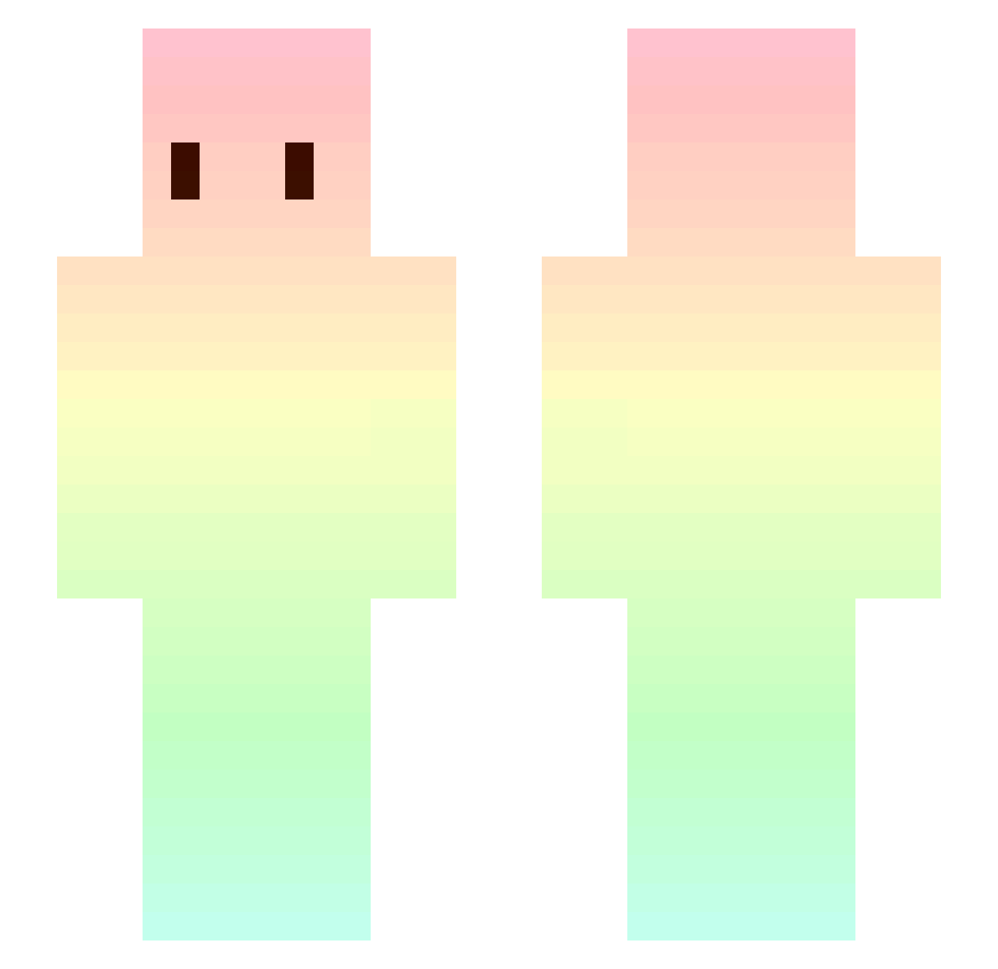 Suzy__ Minecraft skin, front and back view
