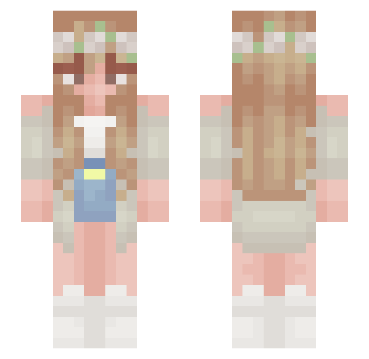 JJ99__ Minecraft skin, front and back view