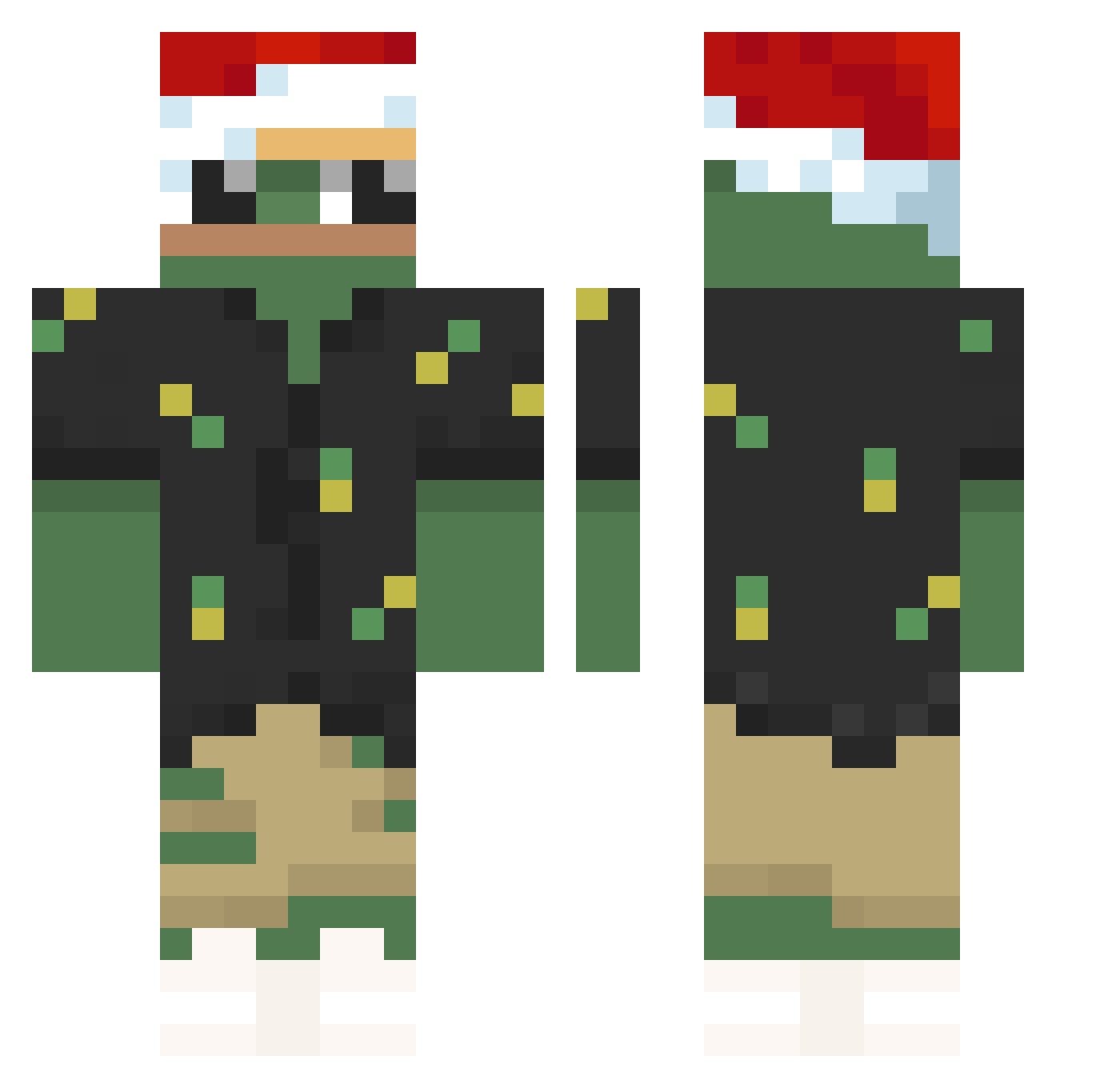 yurigarcia Minecraft skin, front and back view