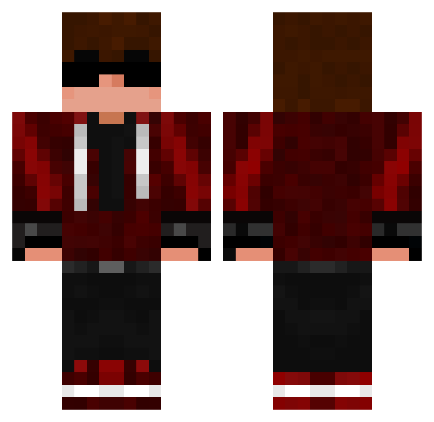 zxczidofelon1337 Minecraft skin, front and back view