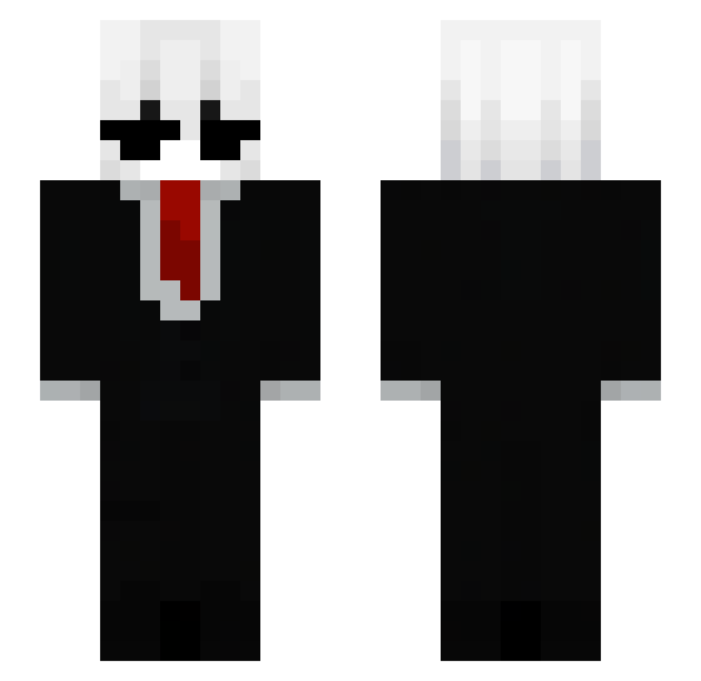 polovomono Minecraft skin, front and back view