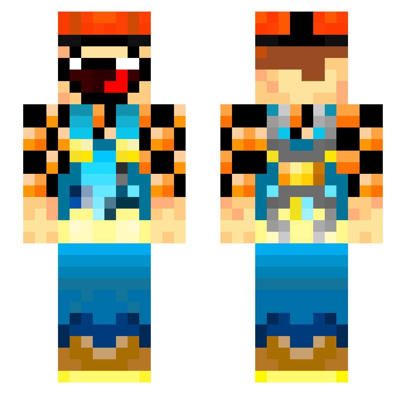 thatstrubbish01 Minecraft skin, front and back view
